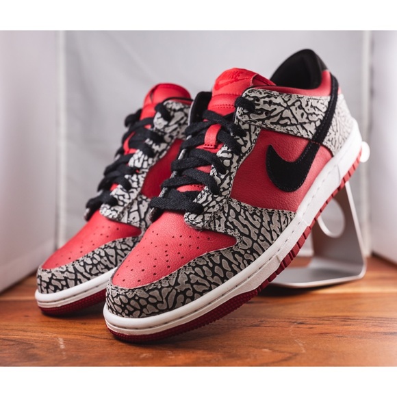 Nike Other - Nike iD Dunk Low Supreme Red Size 8.5 Gently Used